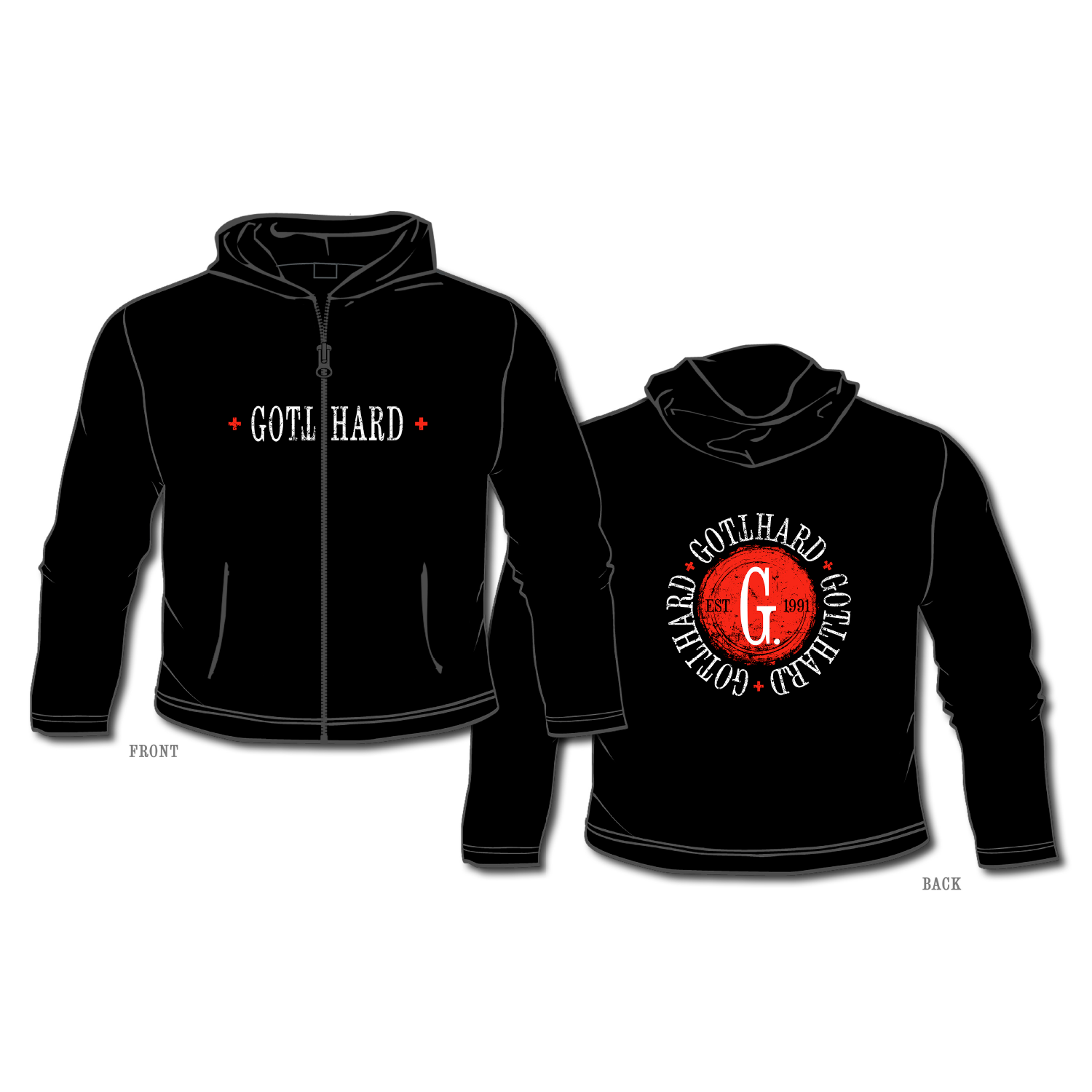 Est. 1991 - Zip-Hoodie – Mercharsenal-Europe