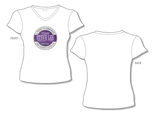 Steve Lee Emblem - Women Shirt (V-Neck) (Moon and Stars 2025 Edition)