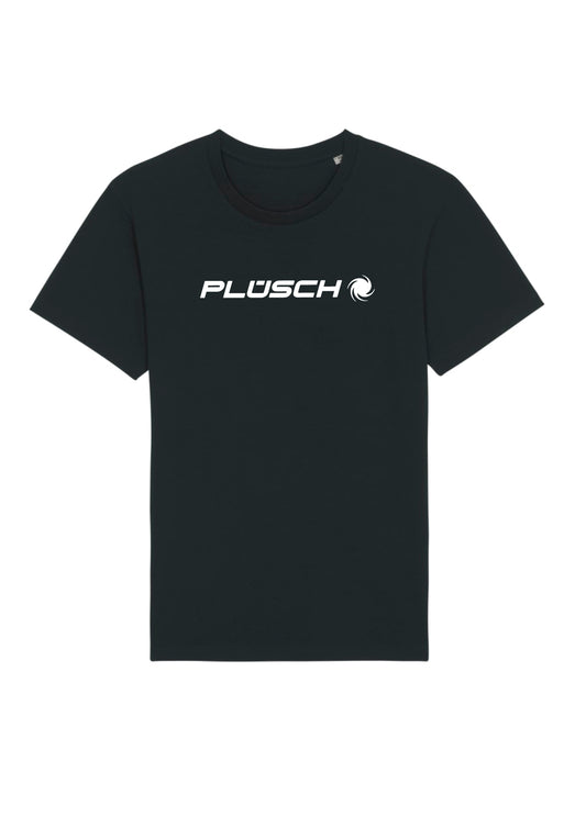 Plüsch Logo - T-Shirt (Schwarz)