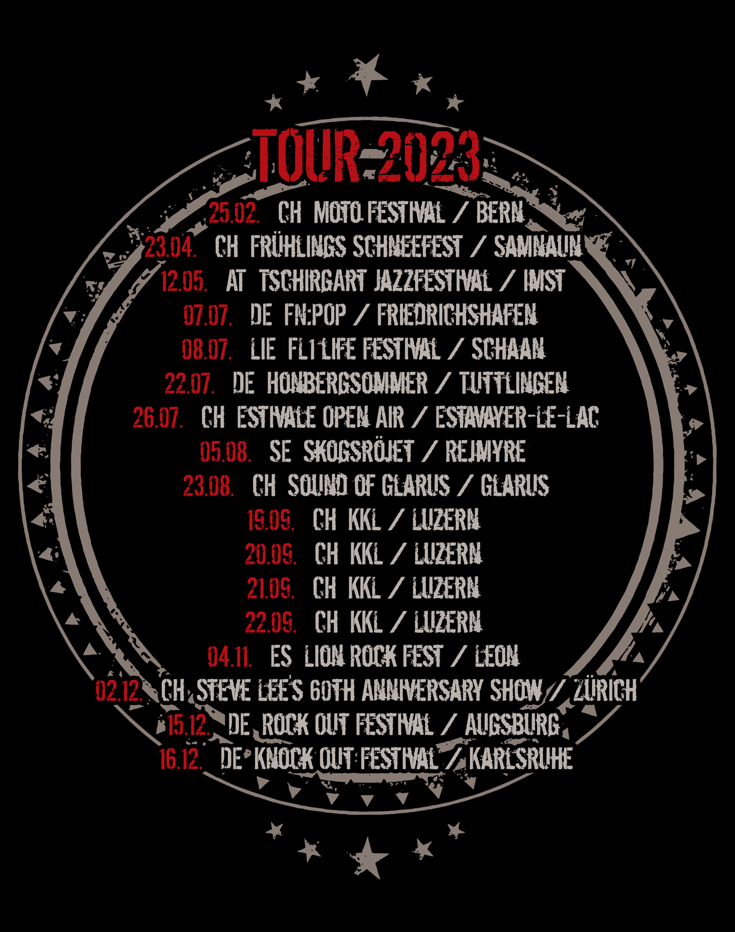 2023 Tour - T-Shirt