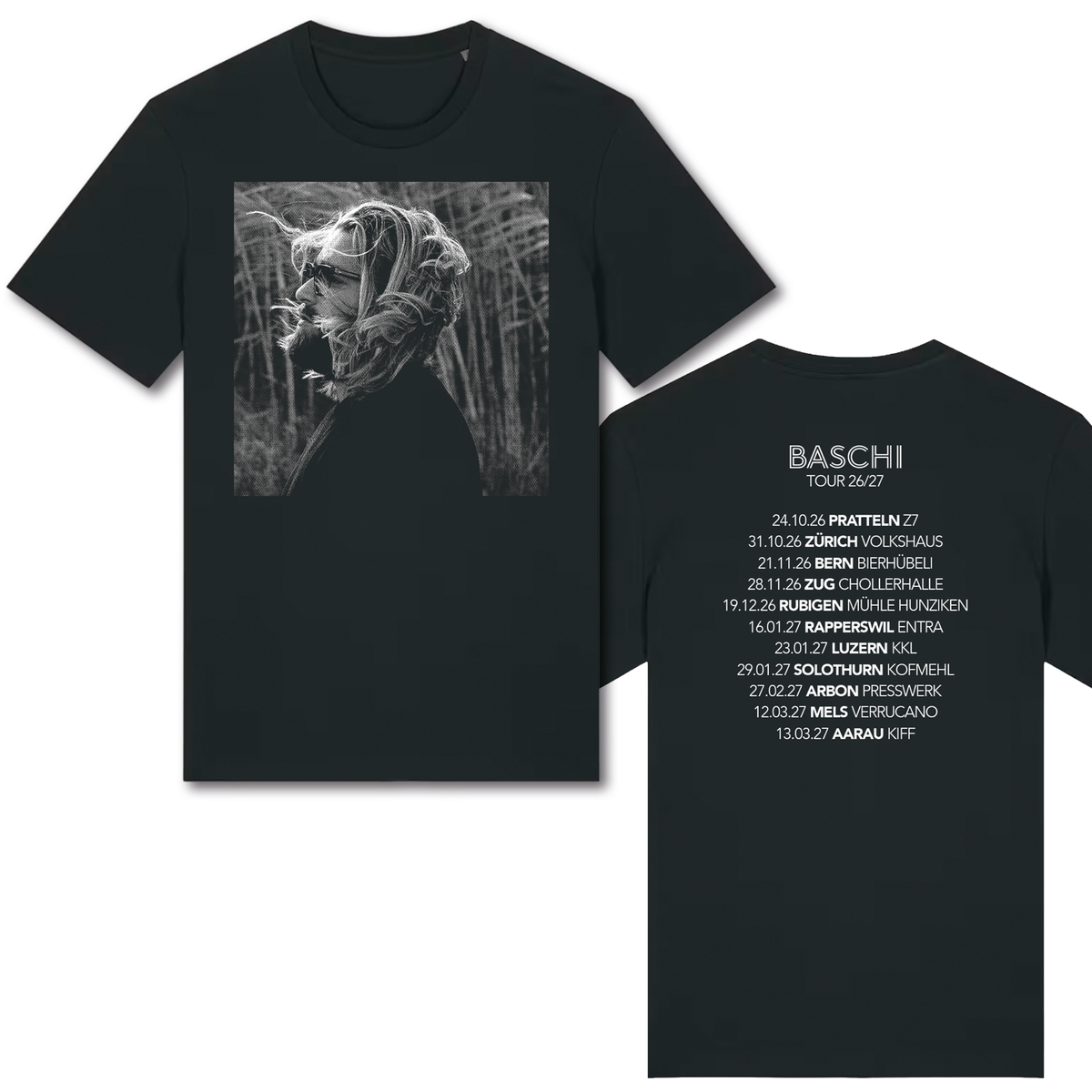 Baschi - Tourshirt (schwarz)