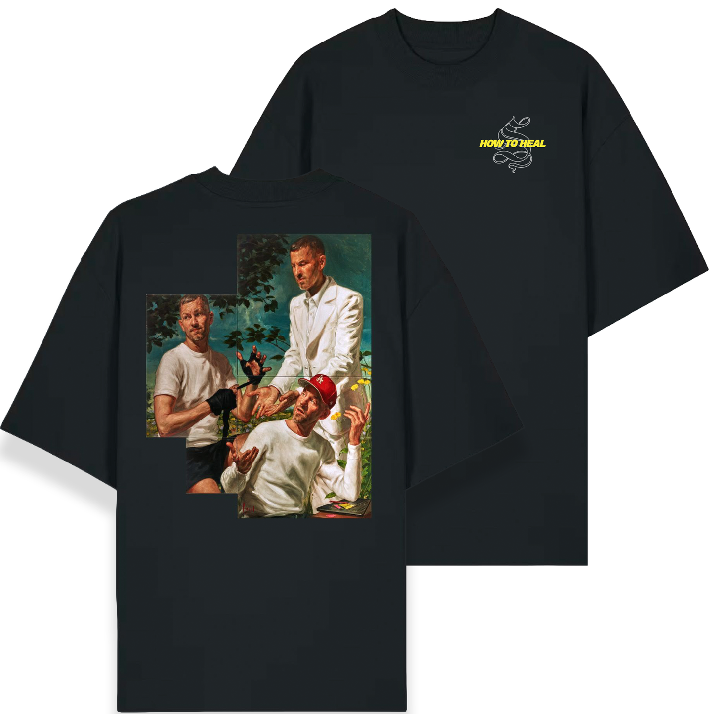 How to Heal - Tourshirt (schwarz)