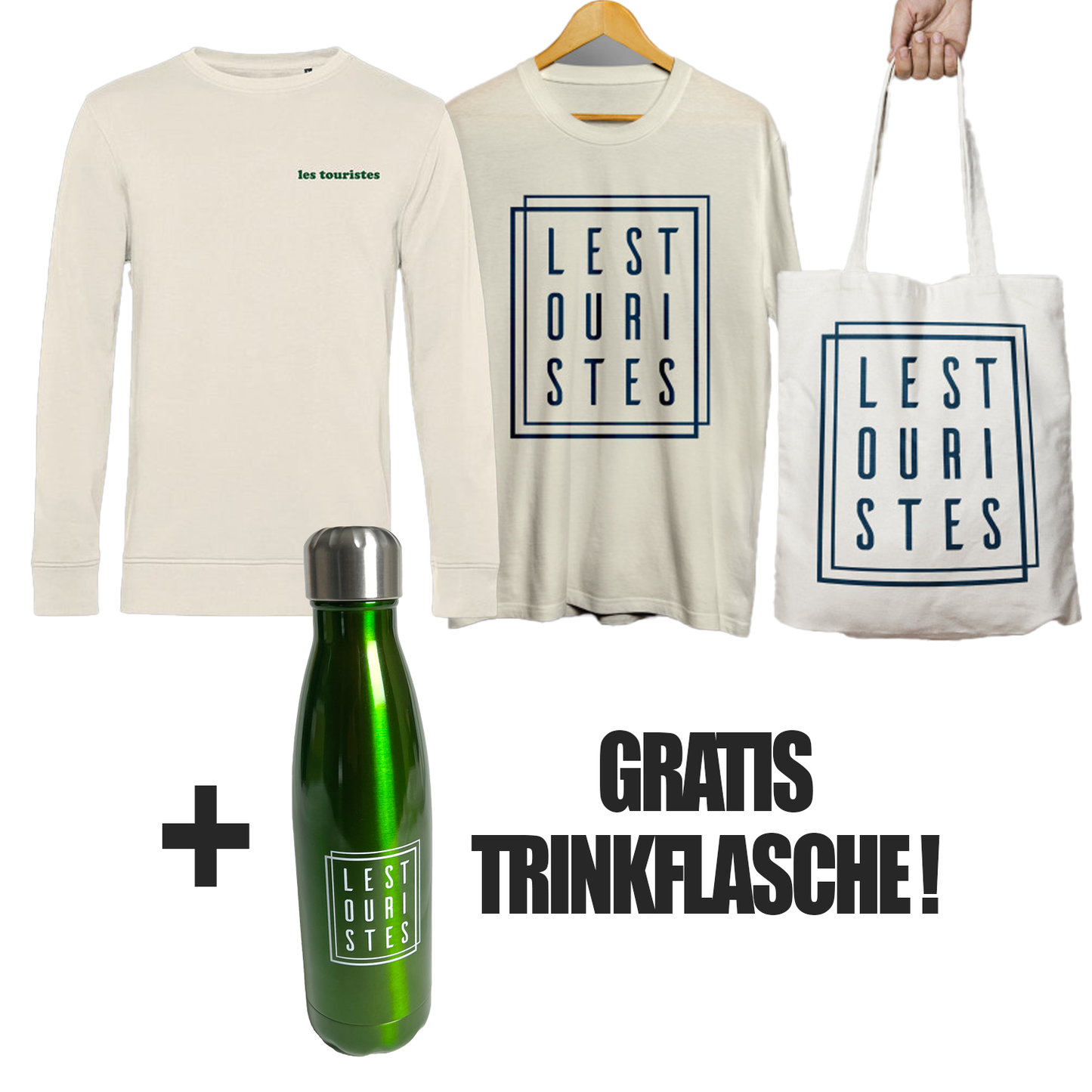 BUNDLE 1 - Pulli, Shirt, Bag und Gratis Flasche