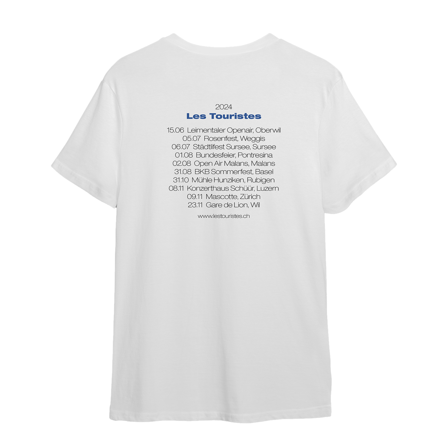 Les Touristes Tour 2024 - T-Shirt (mit Tourdaten)